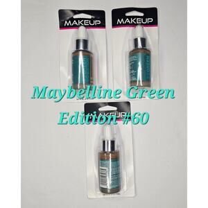 MAYBELLINE Green Edition #60 Super Drop Tinted Oil Makeup Foundation Bundle of 3